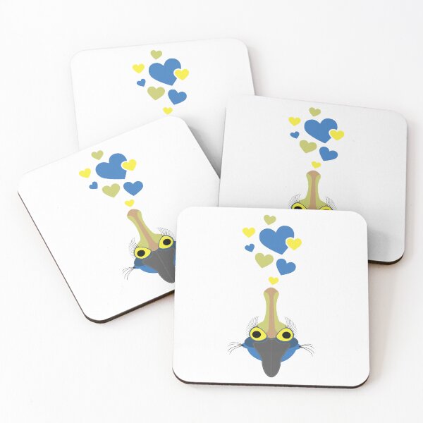 Item preview, Cute Cassowary Face With Hearts designed and sold by eternallygifted.