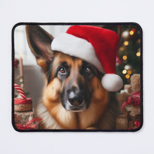 Item preview, German Shepherd Christmas Dog designed and sold by fatbanana.