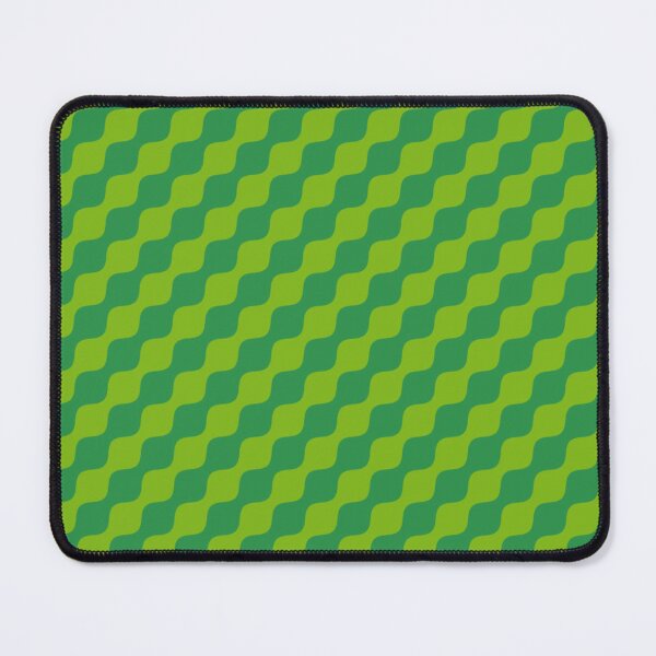 Item preview, Jungle Green Wavy Diagonal Lines Graphic Curves Natural Energetic Retro Pattern designed and sold by PenguinForests.