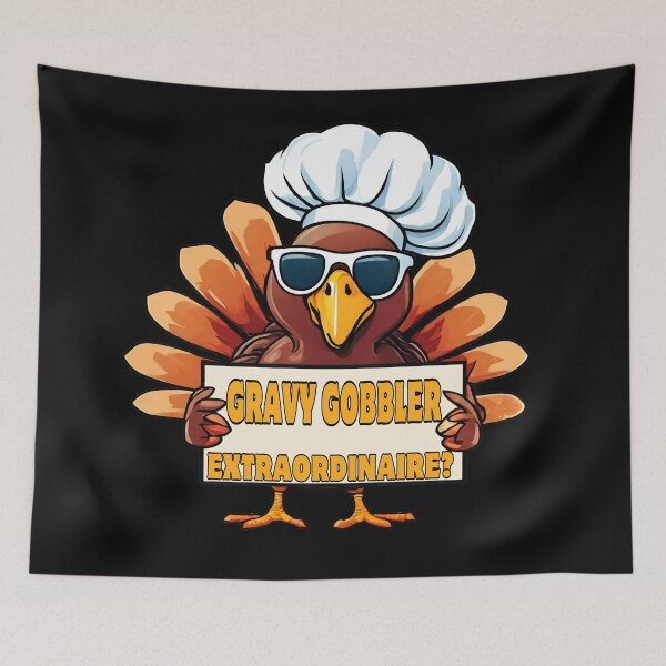 Item preview, Thanksgiving Turkey Chef designed and sold by Eolithic.