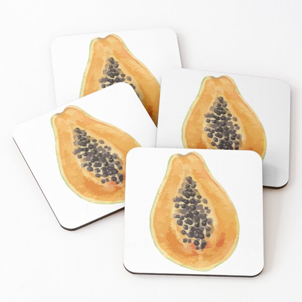 Item preview, Boho Chic Watercolor Papaya Bliss designed and sold by vicempe.