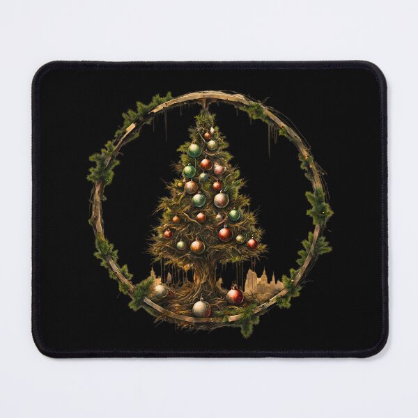 Item preview, Post-Apocalyptic Decorated Christmas Tree, Amazing Atmosphere and Colors designed and sold by Aquillashop.