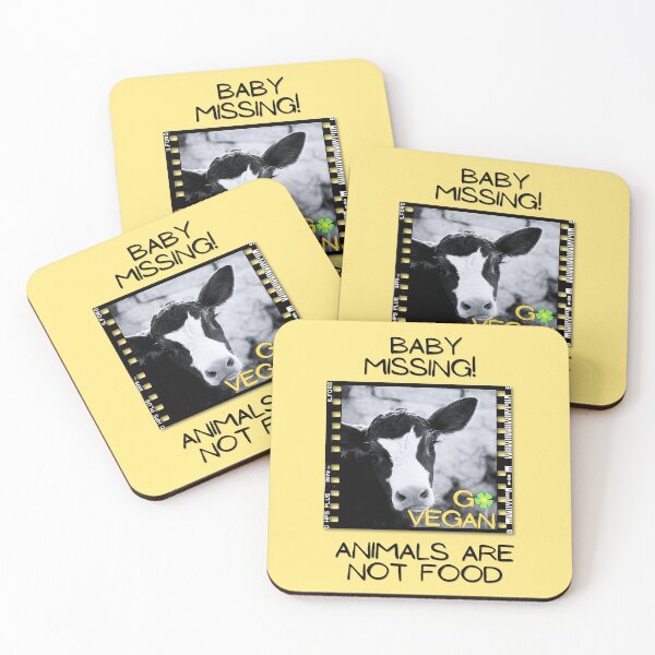 Item preview, Animal rights, vegan for the animals, vegan, baby cows, farm animals,  designed and sold by karinasalwaszka.