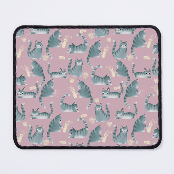Item preview, Bad Grey Tabby Cats Knocking Stuff Over designed and sold by tanyadraws.