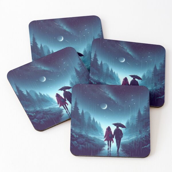 Item preview, Couple walking under a starry night designed and sold by Nanu82.