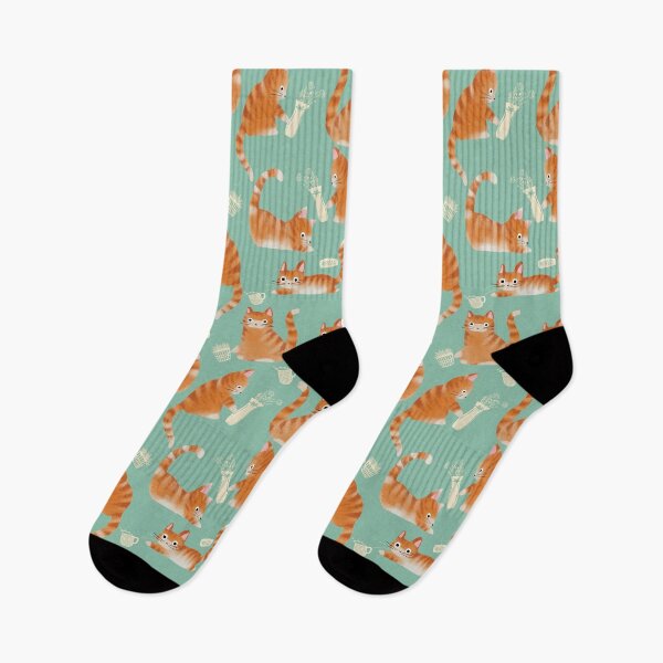 Item preview, Bad Orange Tabby Cats Knocking Stuff Over designed and sold by tanyadraws.