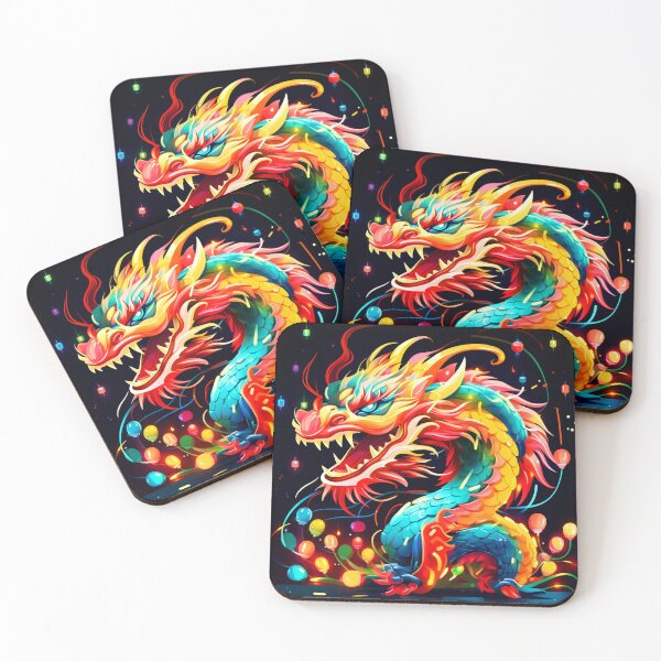 Item preview, Vibrant Chinese Christmas Dragon designed and sold by Artbyminga.