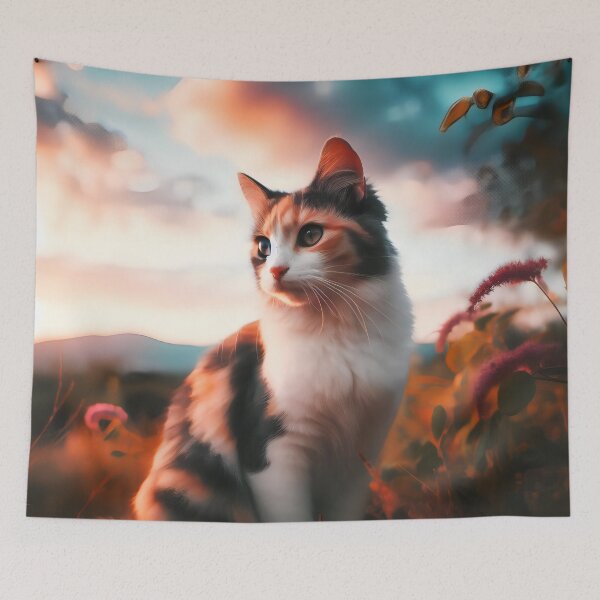 Item preview, Another tricolor cat in the wild designed and sold by GatoTienda.