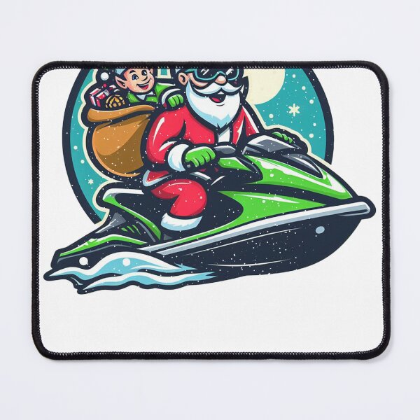 Item preview, Santa on a jet ski designed and sold by GB-Colorado.