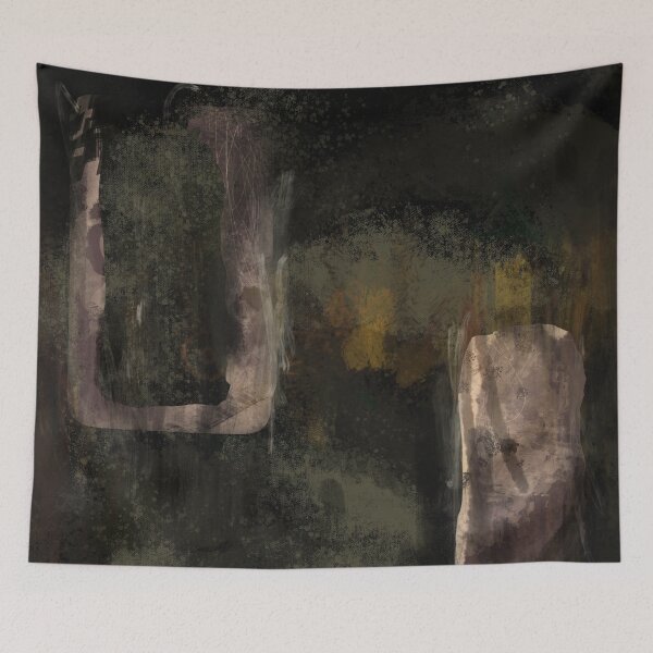 Item preview, "Shadows of the Soul" - Dark Abstract Modern Contemporary Artwork Digital Painting Original  designed and sold by pngrktes-art.