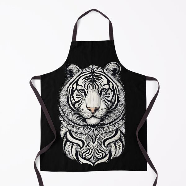Item preview, Wild Tiger Black And White Wall Art HQ designed and sold by Psycho-Crazy.