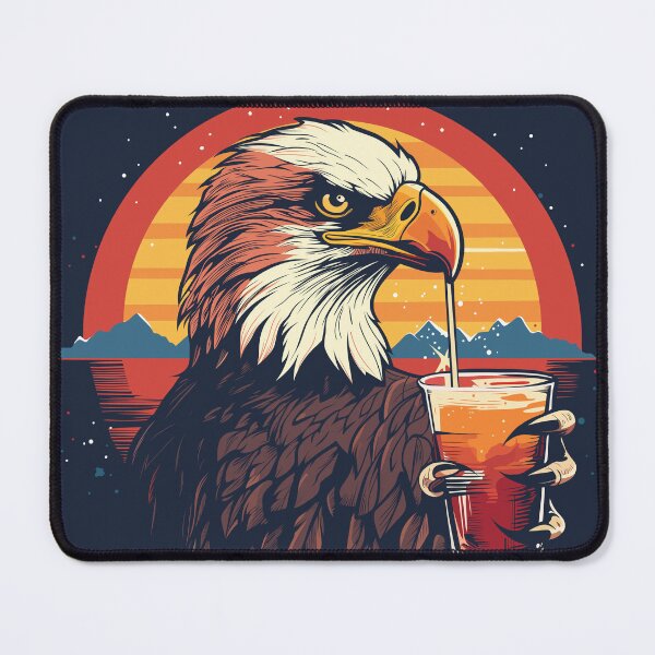 Item preview, Bald Eagle Drinking at Sunset designed and sold by CortexCreations.