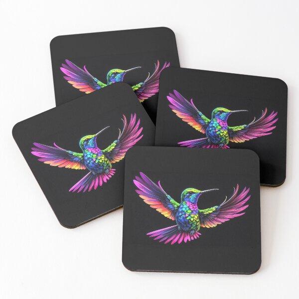 Item preview, Mesmerizing black light style hummingbird designed and sold by Moriarty's Digital Visions.