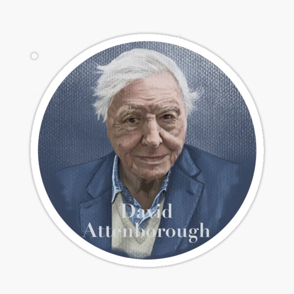 David Attenborough Sticker