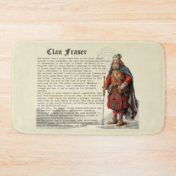 Item preview, Clan Fraser Scottish History  designed and sold by BagTown Clans.