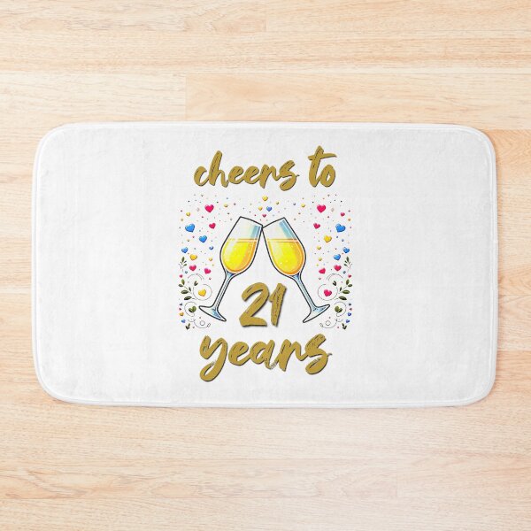 Item preview, Cheers to 21 years Anniversary Celebrating designed and sold by 4TeeToo.