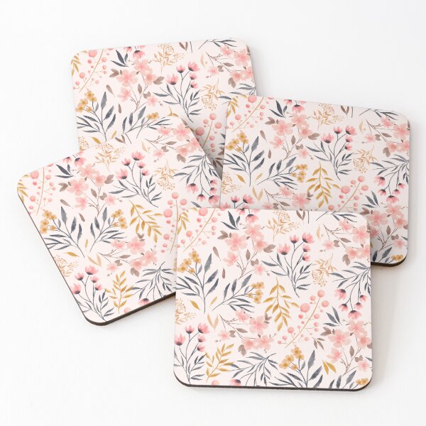 Item preview, Messy Watercolour Floral in pink designed and sold by creativebakergb.