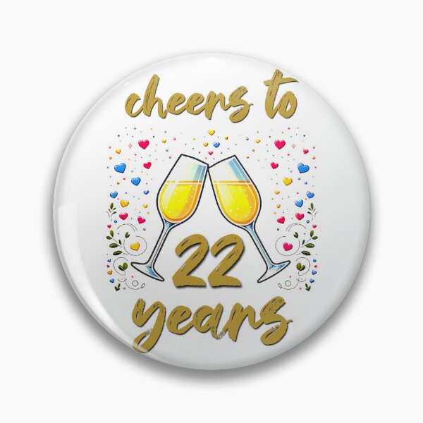 Item preview, Cheers to 22 years Anniversary Celebrating designed and sold by 4TeeToo.