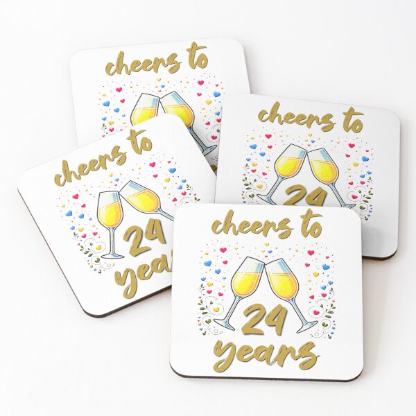 Item preview, Cheers to 24 years Anniversary Celebrating designed and sold by 4TeeToo.