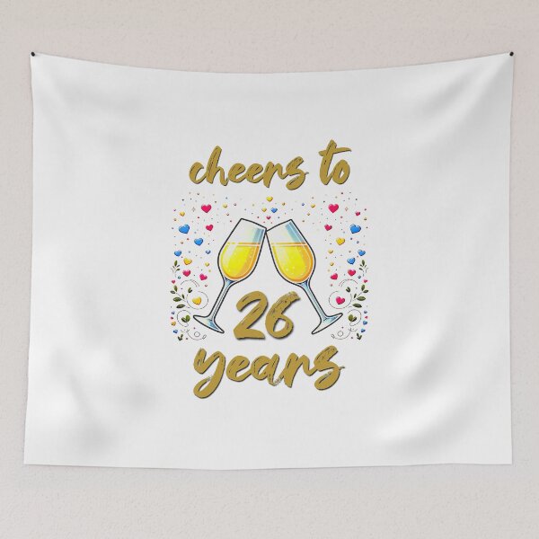 Item preview, Cheers to 26 years Anniversary Celebrating designed and sold by 4TeeToo.