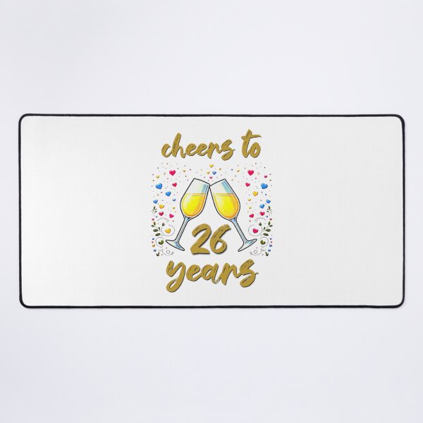 Item preview, Cheers to 26 years Anniversary Celebrating designed and sold by 4TeeToo.