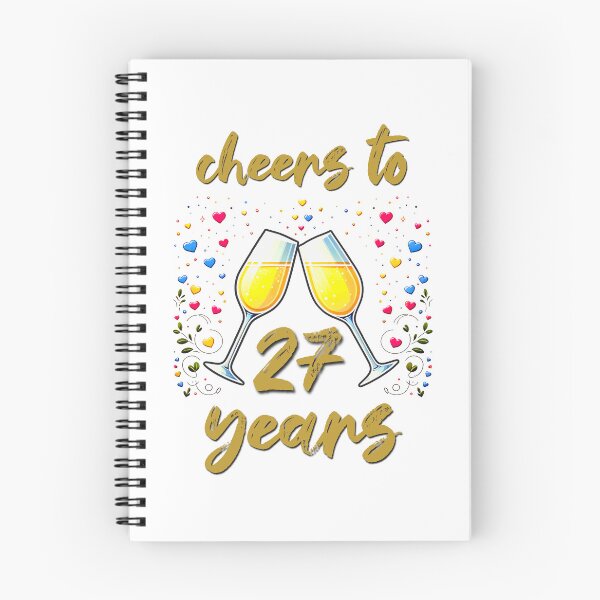 Item preview, Cheers to 27 years Anniversary Celebrating designed and sold by 4TeeToo.