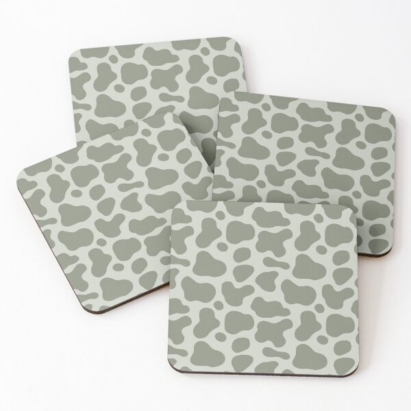 Item preview, Sage Green Cow Print With Pastel Sage Background designed and sold by ottrain.
