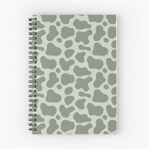 Item preview, Estampado de vaca verde salvia con fondo de salvia pastel designed and sold by ottrain.