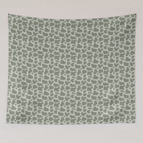 Item preview, Sage Green Cow Print With Pastel Sage Background designed and sold by ottrain.