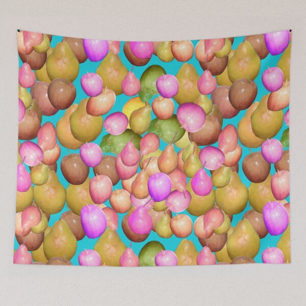 Item preview, Colorful Apples and Pears Pattern Food Photography designed and sold by Victoria Rose.