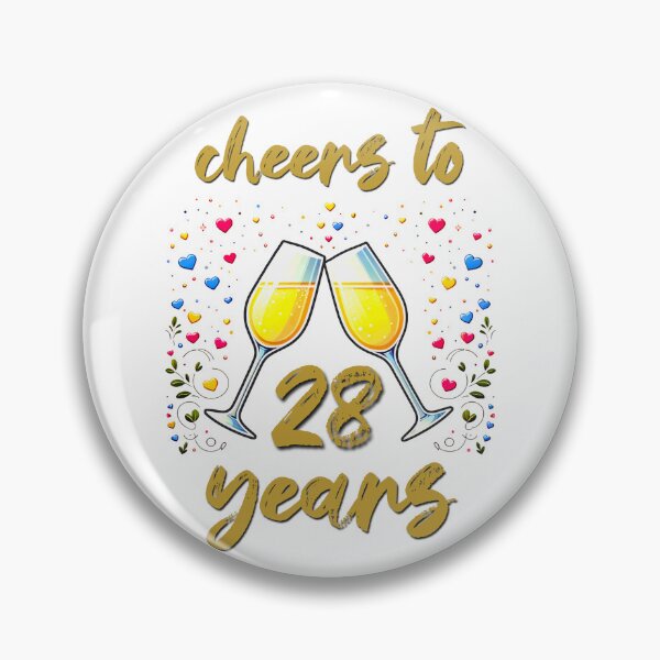 Item preview, Cheers to 28 years Anniversary Celebrating designed and sold by 4TeeToo.