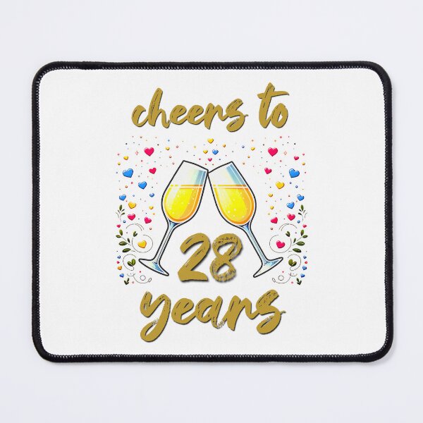 Item preview, Cheers to 28 years Anniversary Celebrating designed and sold by 4TeeToo.