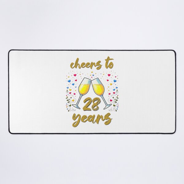 Item preview, Cheers to 28 years Anniversary Celebrating designed and sold by 4TeeToo.