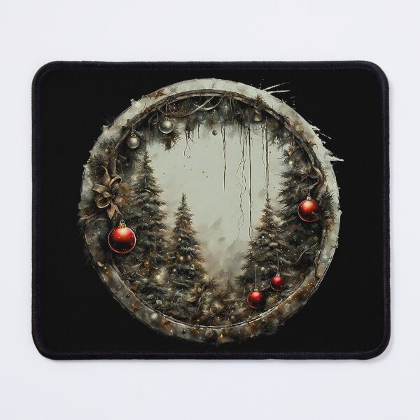 Item preview, PostApocalyptic Decorated Christmas Tree, Winter Atmosphere designed and sold by Aquillashop.