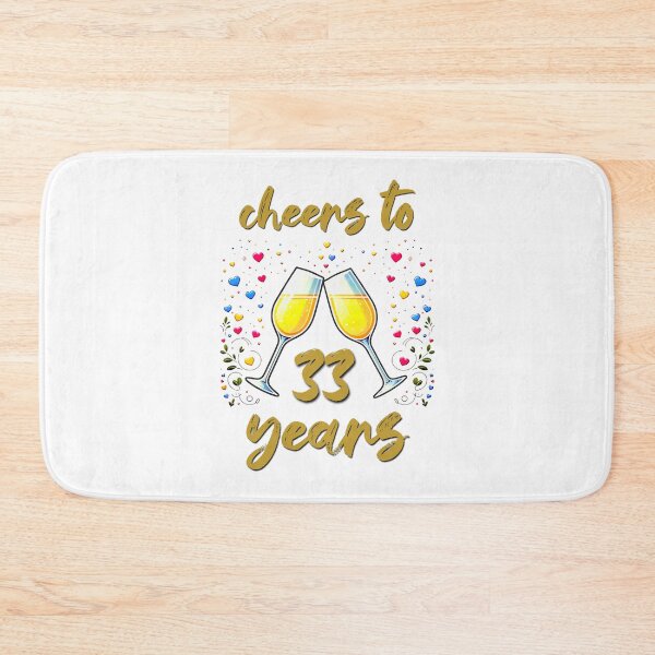 Item preview, Cheers to 33 years Anniversary Celebrating designed and sold by 4TeeToo.