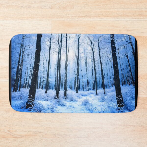 Item preview, Snowy trees in Winterblue designed and sold by Earth Nature Creations.