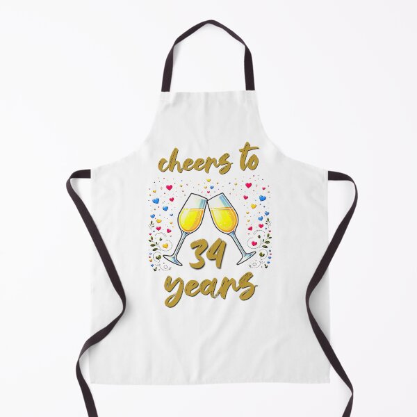 Item preview, Cheers to 34 years Anniversary Celebrating designed and sold by 4TeeToo.