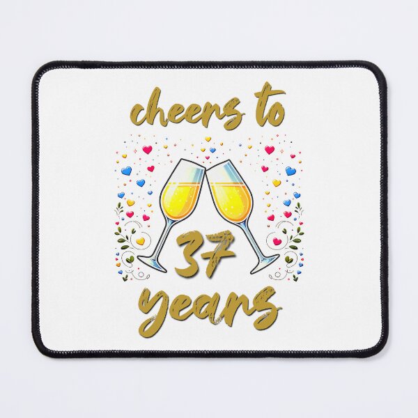 Item preview, Cheers to 37 years Anniversary Celebrating designed and sold by 4TeeToo.