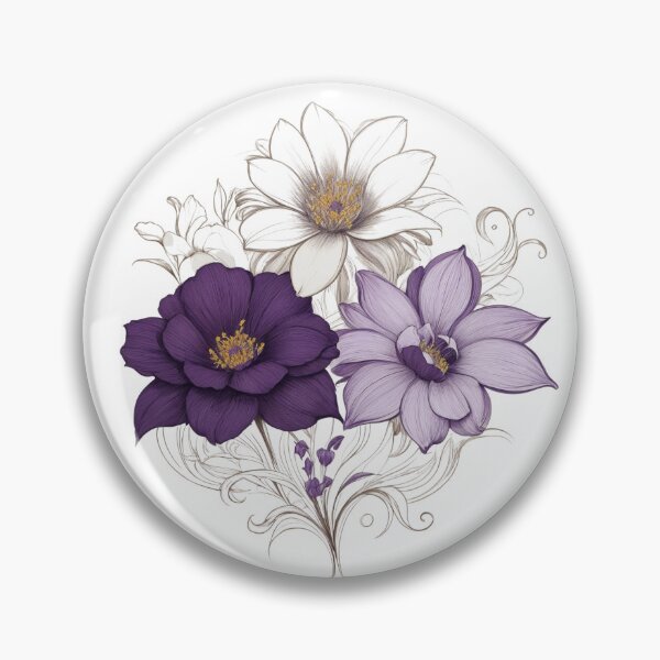 Item preview, Purple Spring Flowers designed and sold by greenbeanart.
