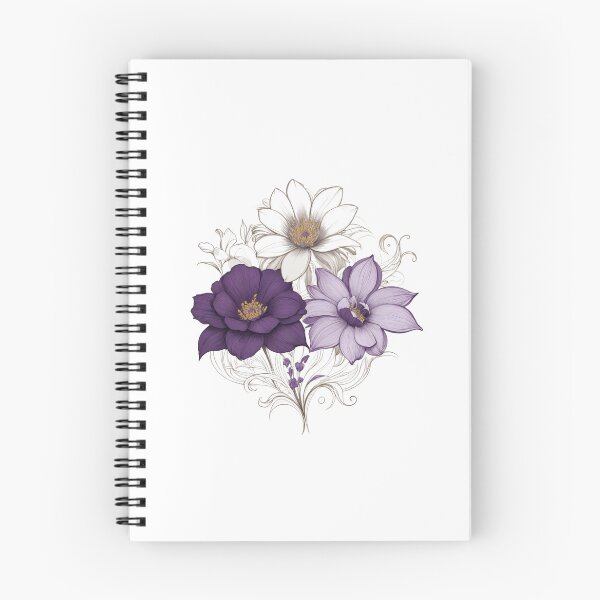 Item preview, Purple Spring Flowers designed and sold by greenbeanart.