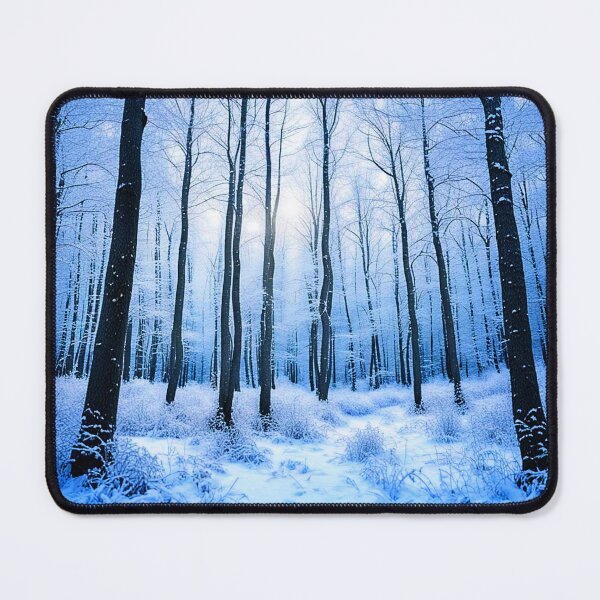 Item preview, Snowy trees in Winterblue designed and sold by Earth Nature Creations.