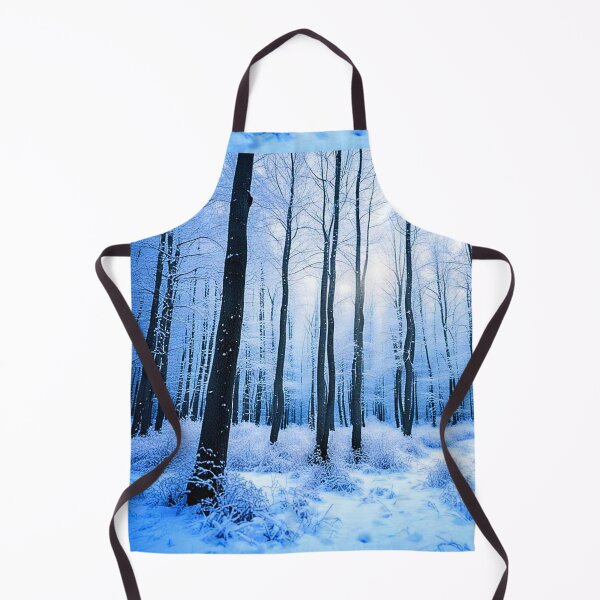 Item preview, Snowy trees in Winterblue designed and sold by Earth Nature Creations.