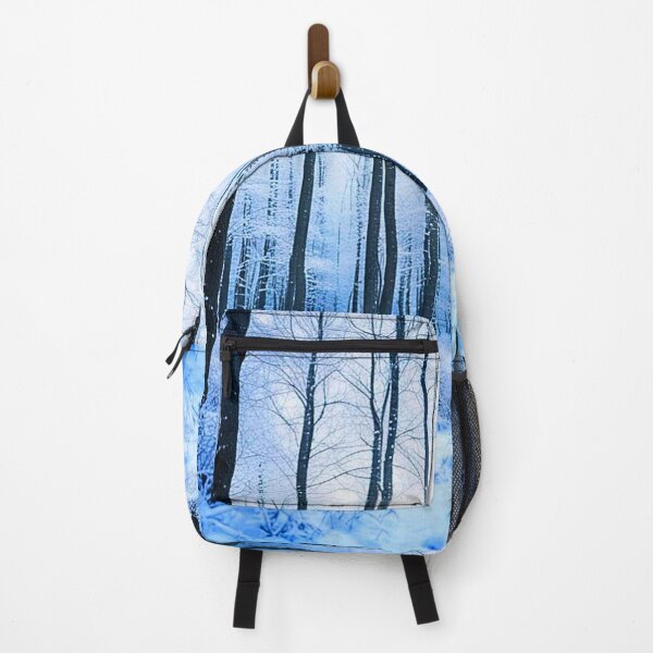 Item preview, Snowy trees in Winterblue designed and sold by Earth Nature Creations.