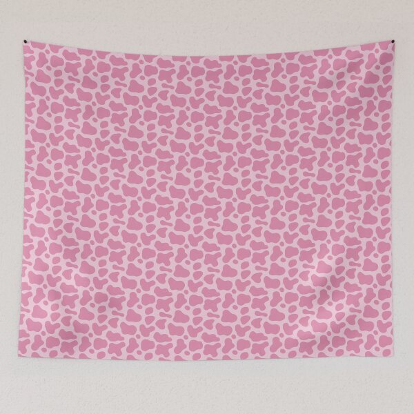 Item preview, Pink Cow Print Wallpaper  designed and sold by ottrain.