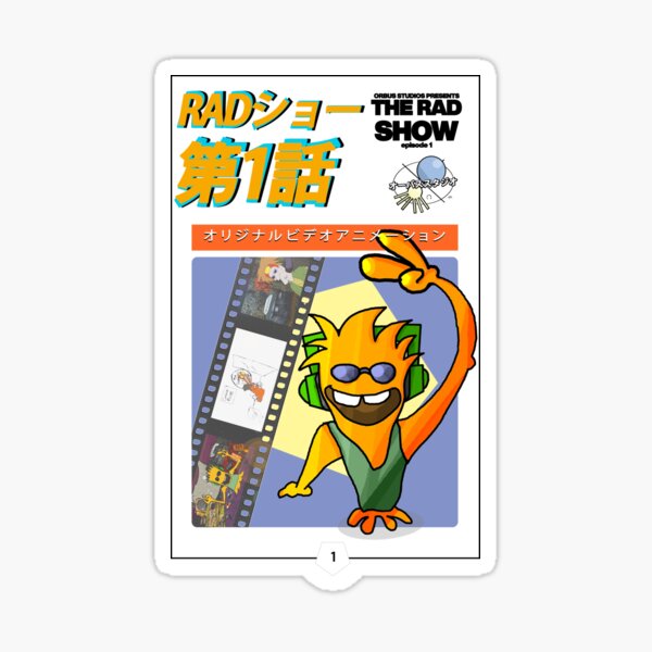 Japanese VHS: The RAD Show! Sticker