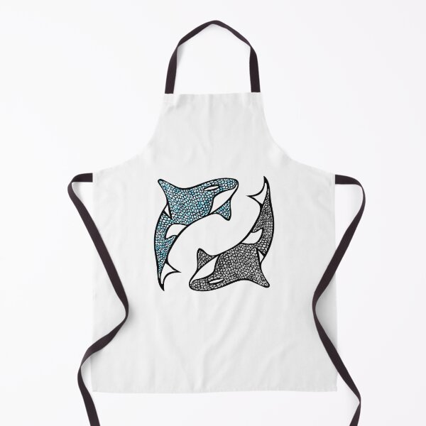 Item preview, Orcas Yin and Yang Save Me Whale Illustration designed and sold by LittleHCreative.