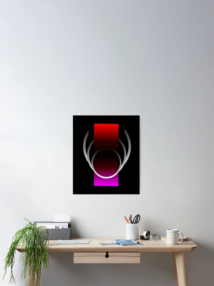 Thumbnail 2 of 3, Poster, Abstract Dimensional Layers designed and sold by RGSMOOTHFINGER.