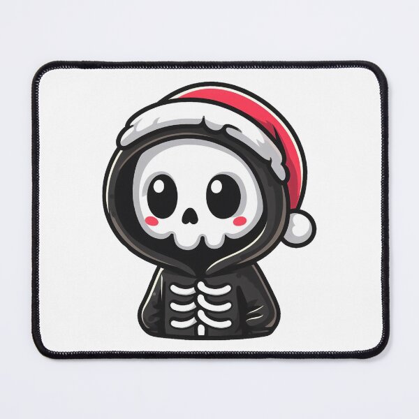 Item preview, Cute Grim reaper with santa hat designed and sold by Wxjtecki.