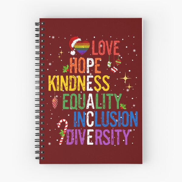 Item preview, Gay Christmas Love Hope Kindness Equality Inclusion Diversity Peace LGBTQ designed and sold by egonline.