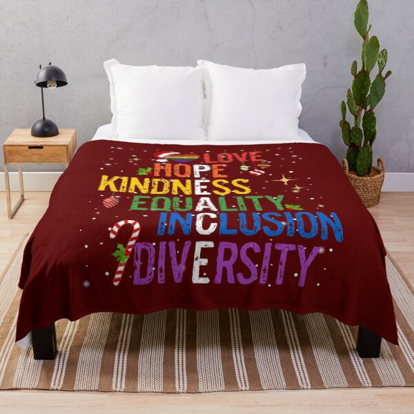 Item preview, Gay Christmas Love Hope Kindness Equality Inclusion Diversity Peace LGBTQ designed and sold by egonline.